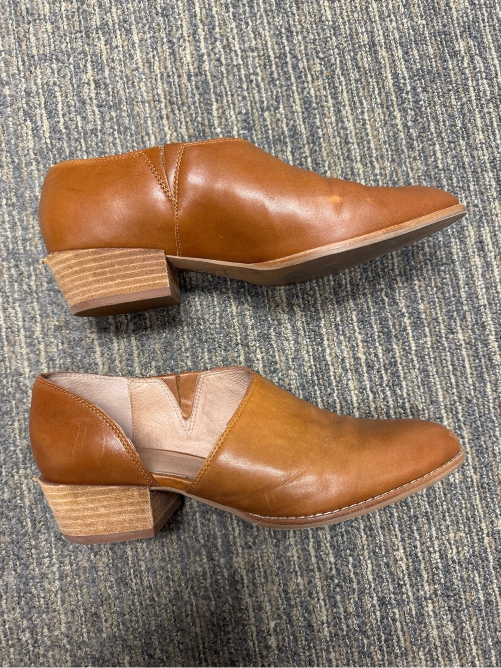 Madewell Lucie Shoe. English Saddle Leather, Caramel Brown 8.5 - Picture 1 of 6